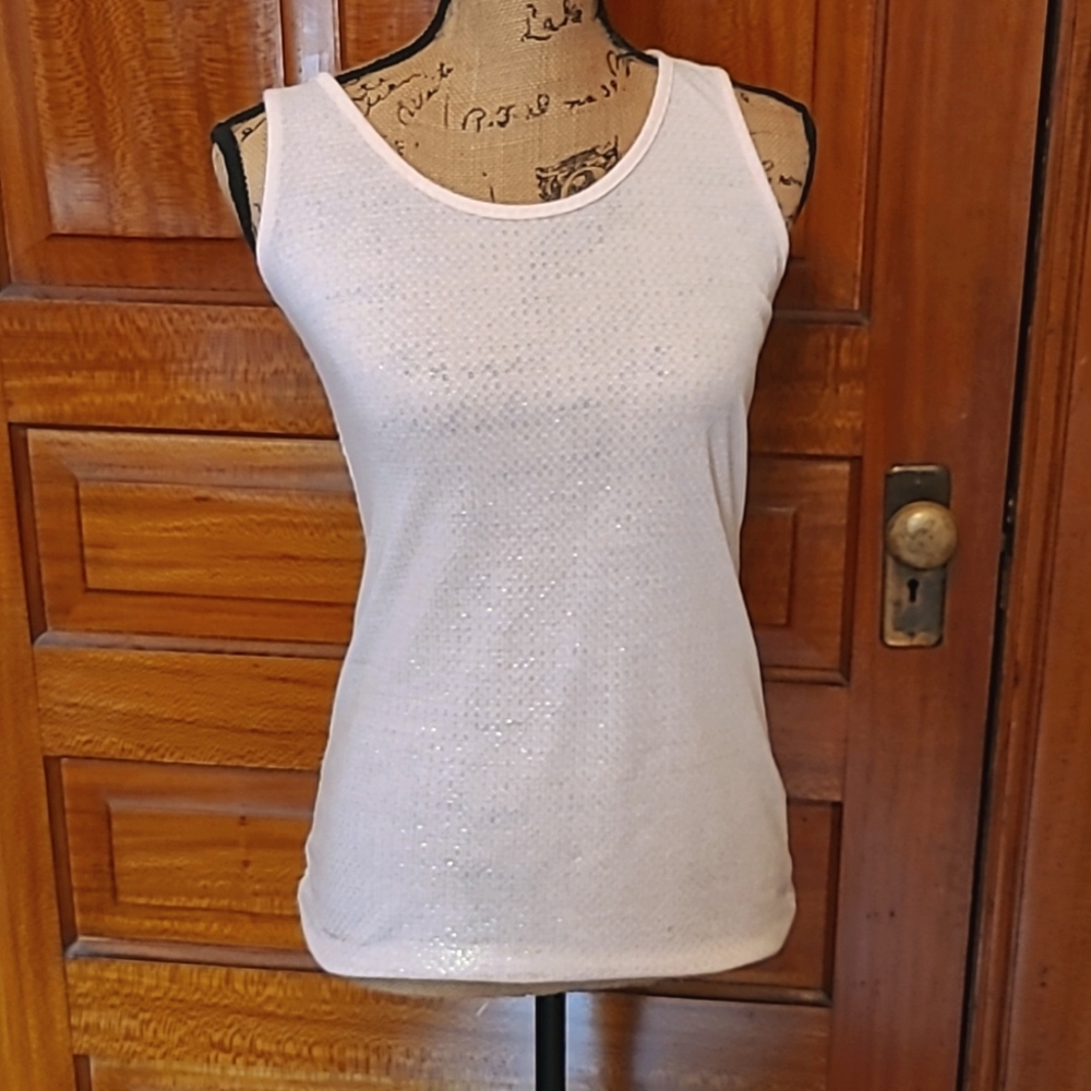 BKE peachy/rose gold tank top Made in the USA